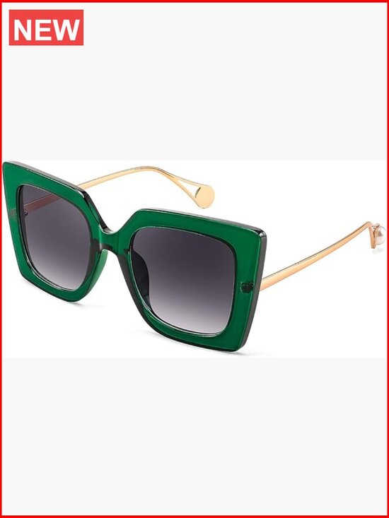 Oversized Square Cat Eye Sunglasses UV400 Protection Polarized main image 6